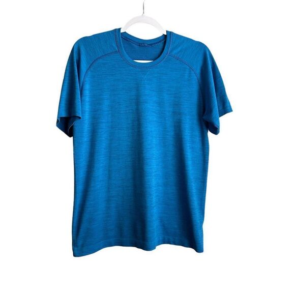 Lululemon Swiftly Tech Tee Men's M Cyan Blue Short Sleeve Gym Running Workout - Picture 1 of 4